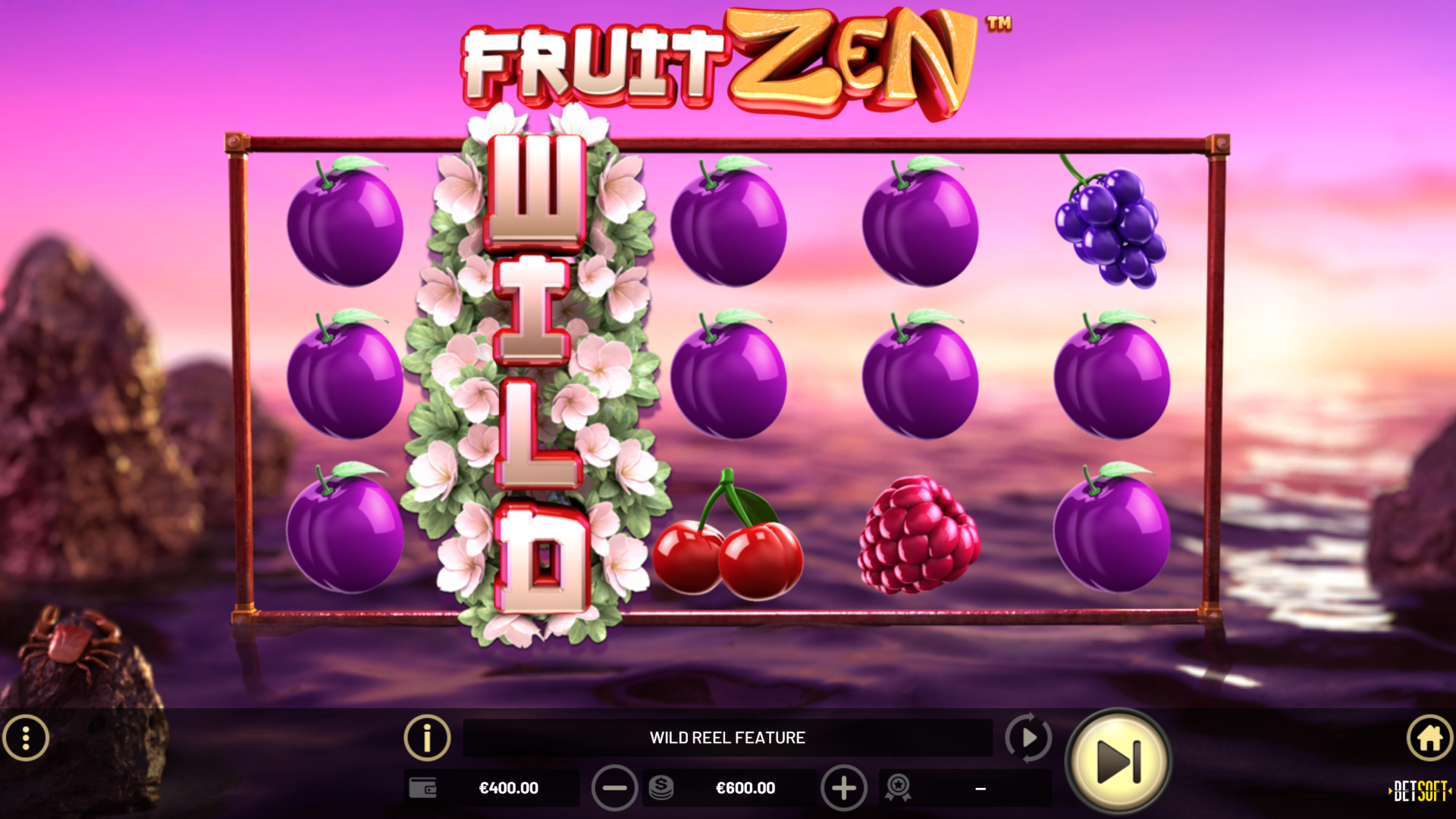 Fruit Zen at Cherry Gold Casino as a soft slot for demo and real money bets